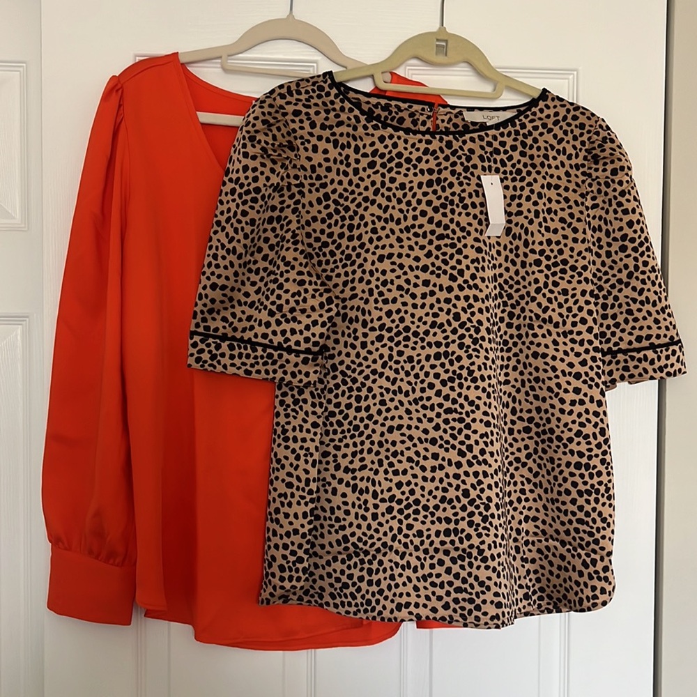 Bundle of 2 Size L Loft Tops (New with Tags)